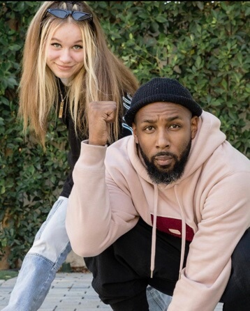 Weslie Fowler with her father, Stephen "Twitch" Boss. 
